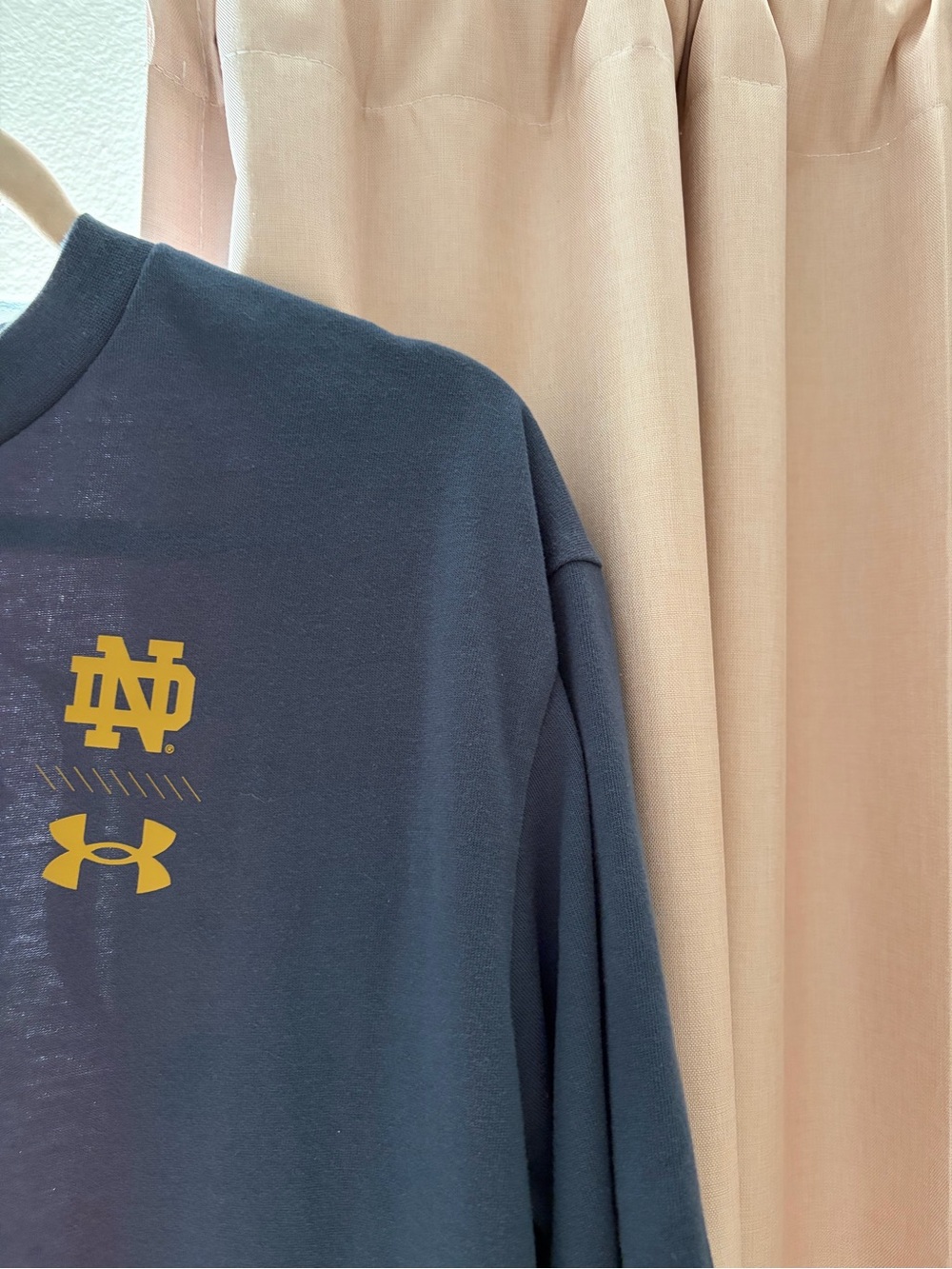 Under Armour Navy Shirt with ND Logo